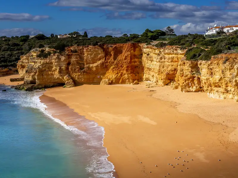 Praia da Senhora da Rocha in Faro, Portugal