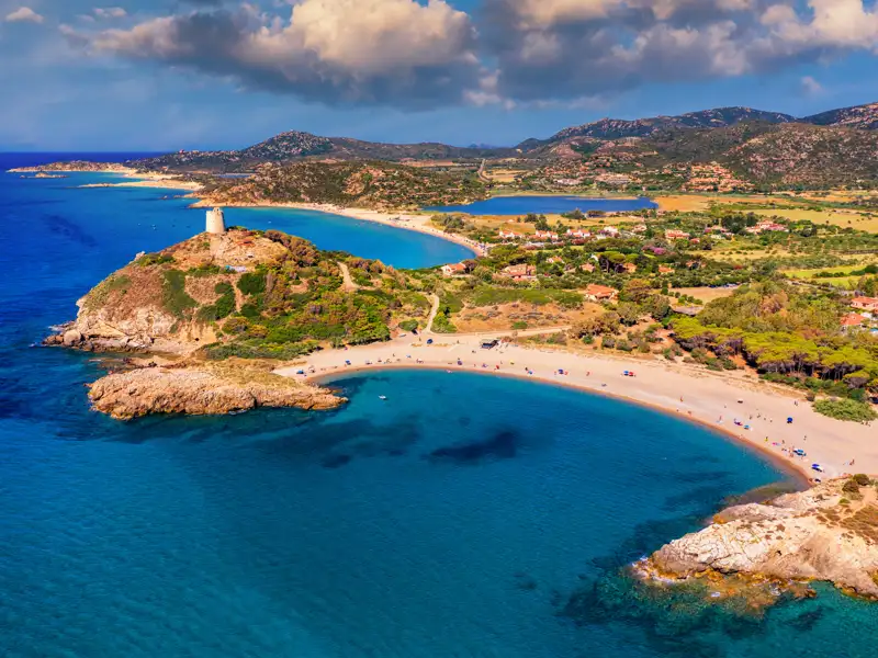 Spiaggia di Chia in Cagliari, Sardinia