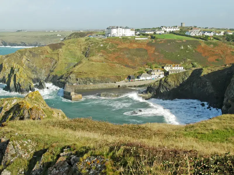 Mullion Cove in Cornwall, England