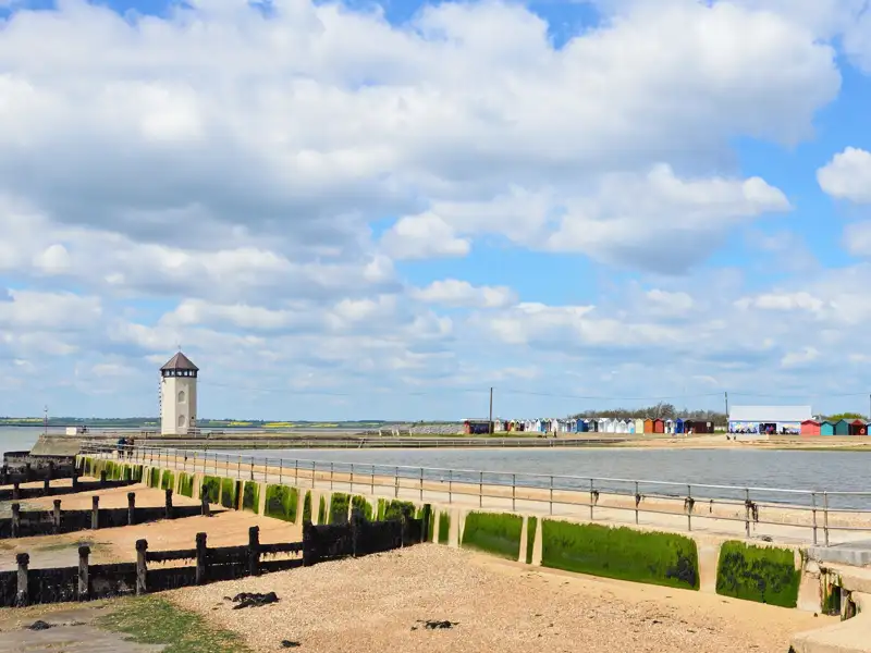 Brightlingsea Beach in Essex, England