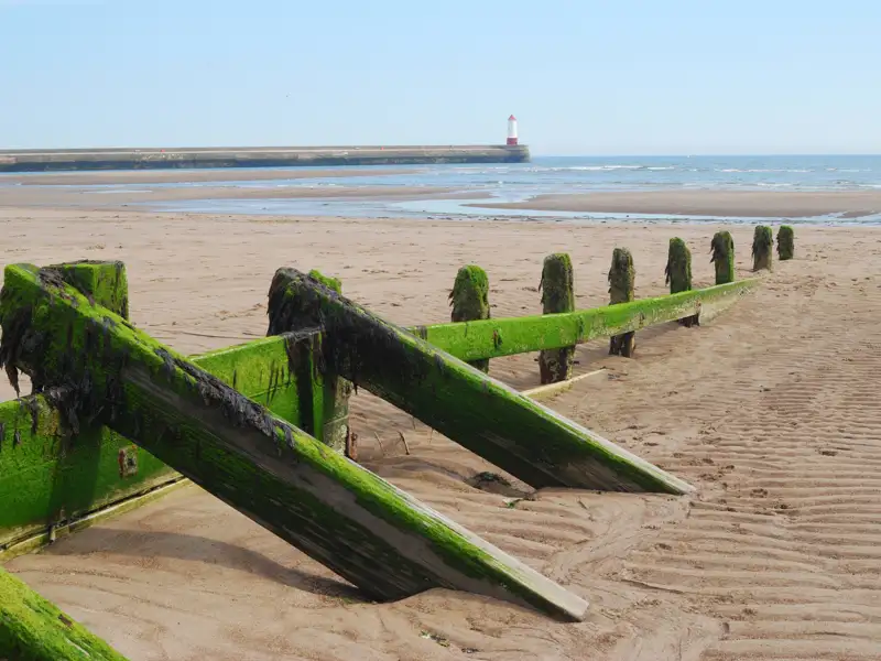 Spittal Beach in Northumberland, England