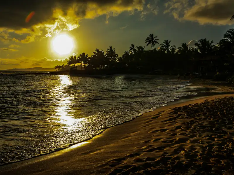 Kiahuna Beach in Kauai, Hawaii